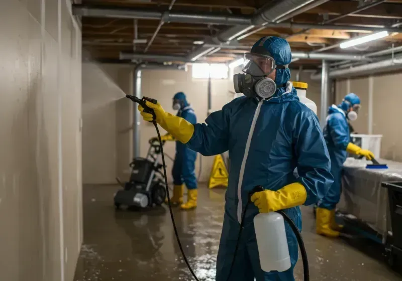 Basement Sanitization and Antimicrobial Treatment process in Logan, UT